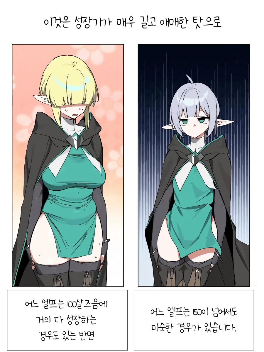 ㅇㅎ) 성장기가 다른 엘프 자매.manhwa