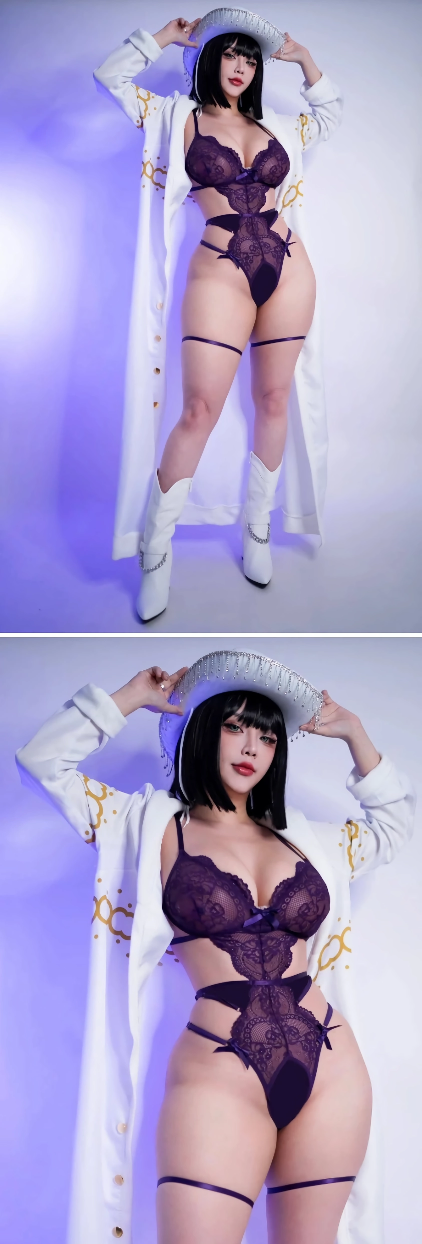 원피스 니코 로빈 코스프레 19금 버전