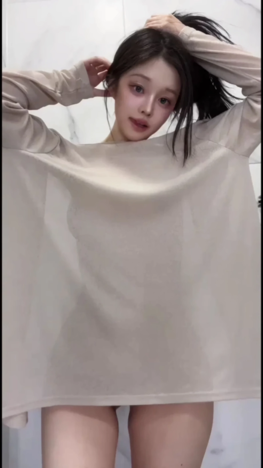 모르님 시스루 헐렁티 노브라 꼭지