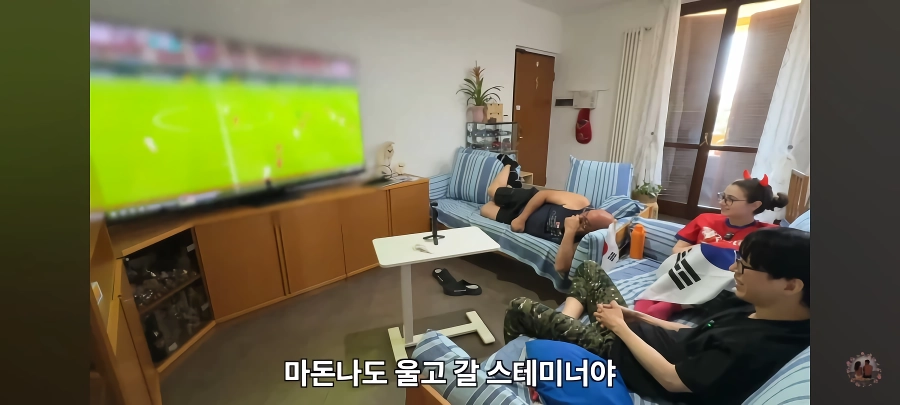 한국 체코 축구를 보던 이탈리아 장인어른의 드립