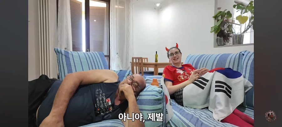 한국 체코 축구를 보던 이탈리아 장인어른의 드립