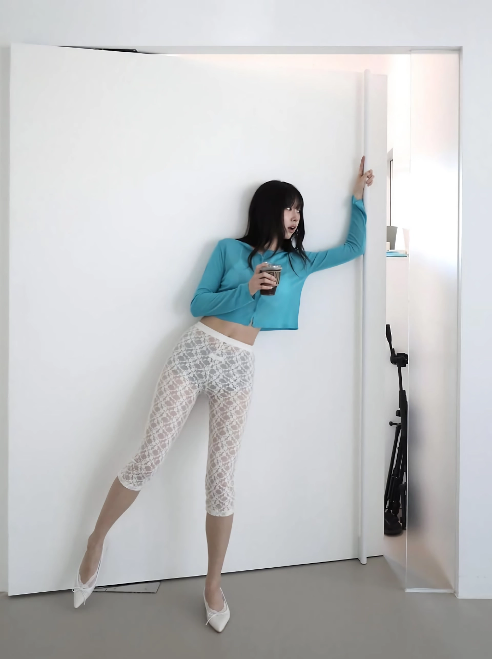 일상에서 볼 수 있는 하의 시스루