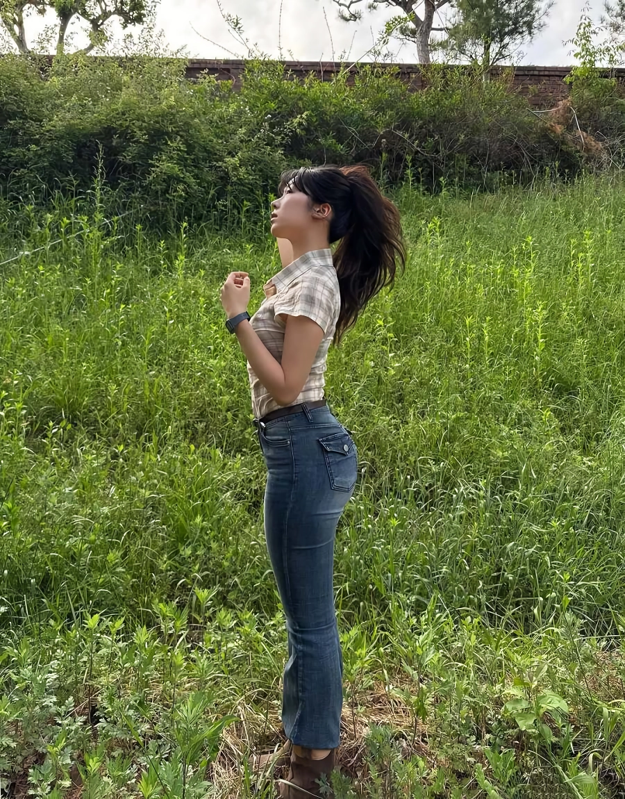 하체비만녀 개지리는 청바지 핏