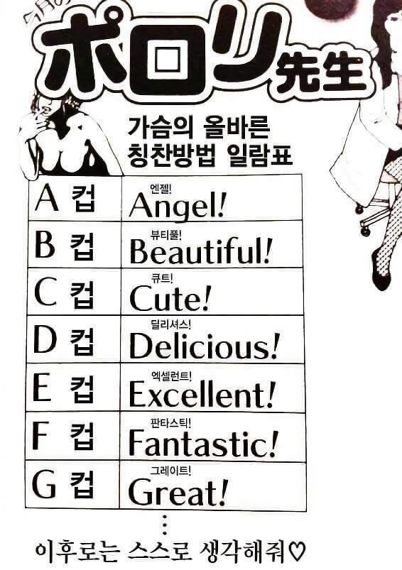 여자 가슴 크기별 올바른 칭찬법