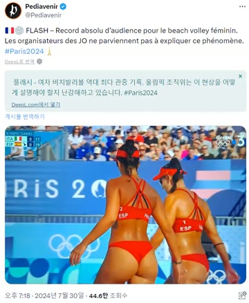 파리 올림픽 때 역대 최다 관중 기록했던 비치발리볼