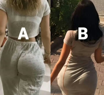 더 끌리는 뒤태 고르기 A vs B