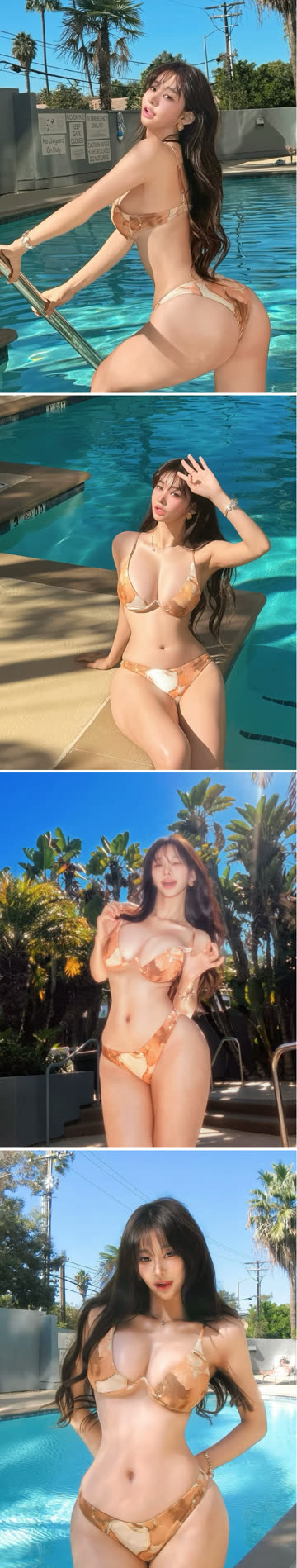 휴양지 놀러간 갓세희 미친 몸매